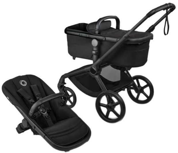 Коляска без капюшона Bugaboo Fox 5 Renew base 2 в 1 Black/Heritage Black