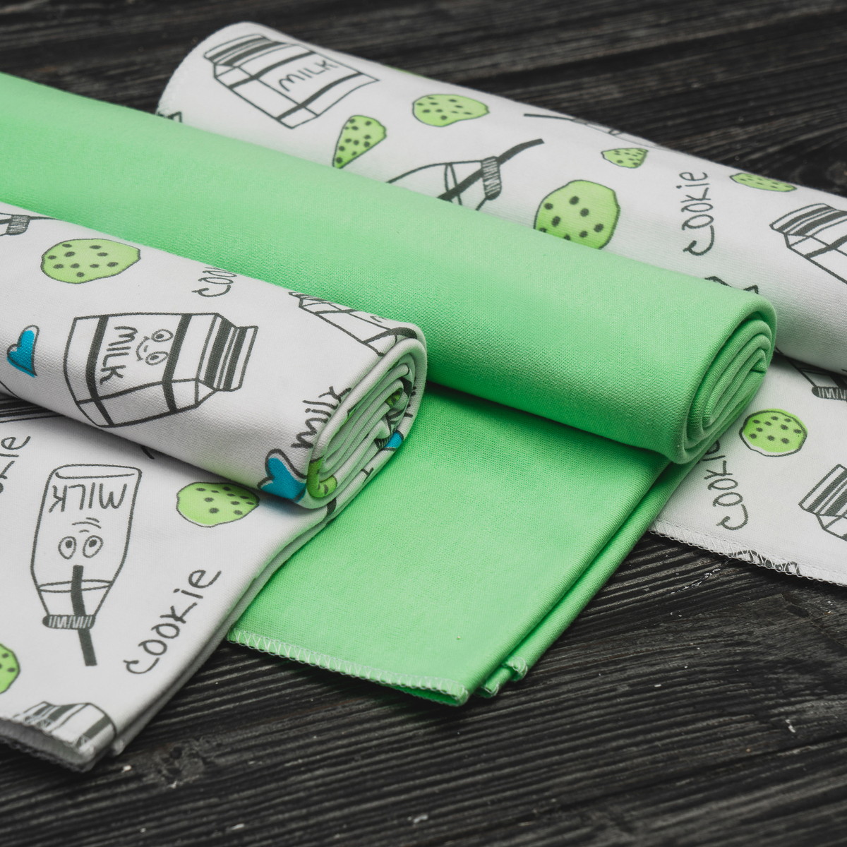 Пеленки Vikalex Milk трикотажные интерлок 120х90 в уп. 3 шт.