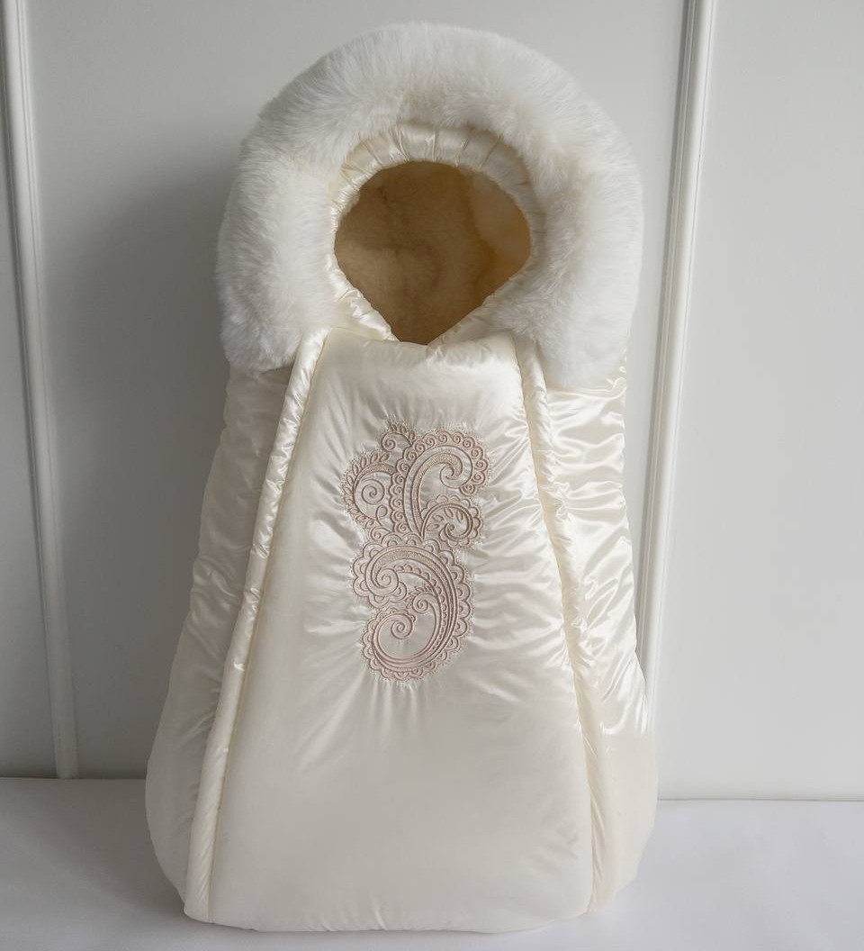 Конверт зимний Lappetti Церемония бежевый