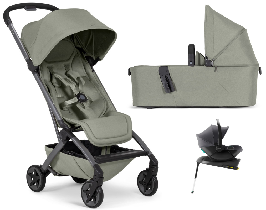 Коляска 2 в 1 Joolz Aer 2 и автокресло Baby-Safe Core Midnight Grey и база Baby-Safe Core Sage green