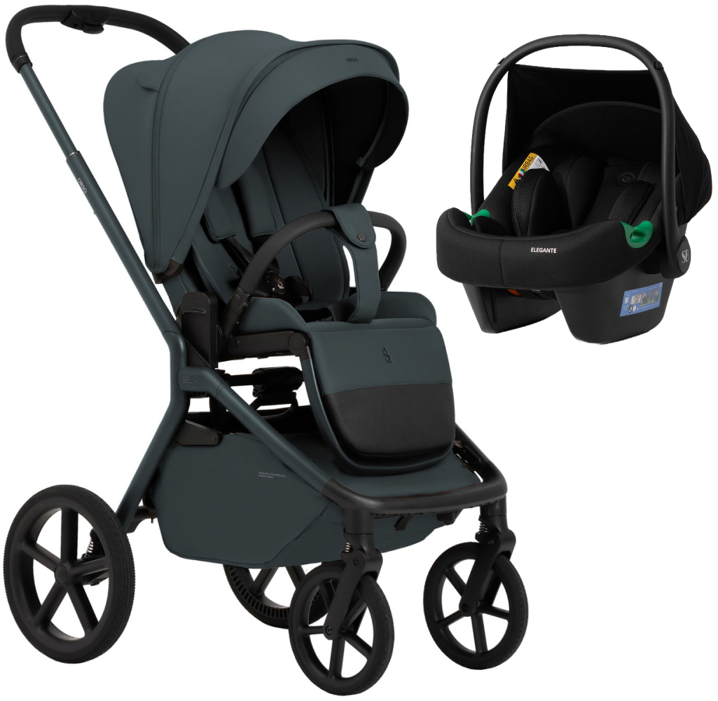Прогулочная коляска Sweet Baby SBL Orso + автокресло Elegante Plus Emerald