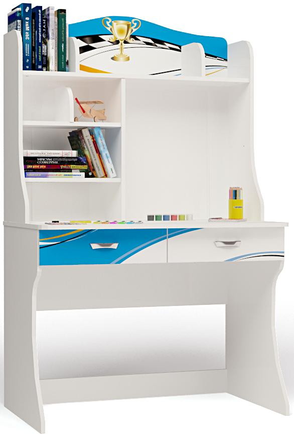 Детский стол с надстройкой ABC-King La-Man LM-1018-B голубой