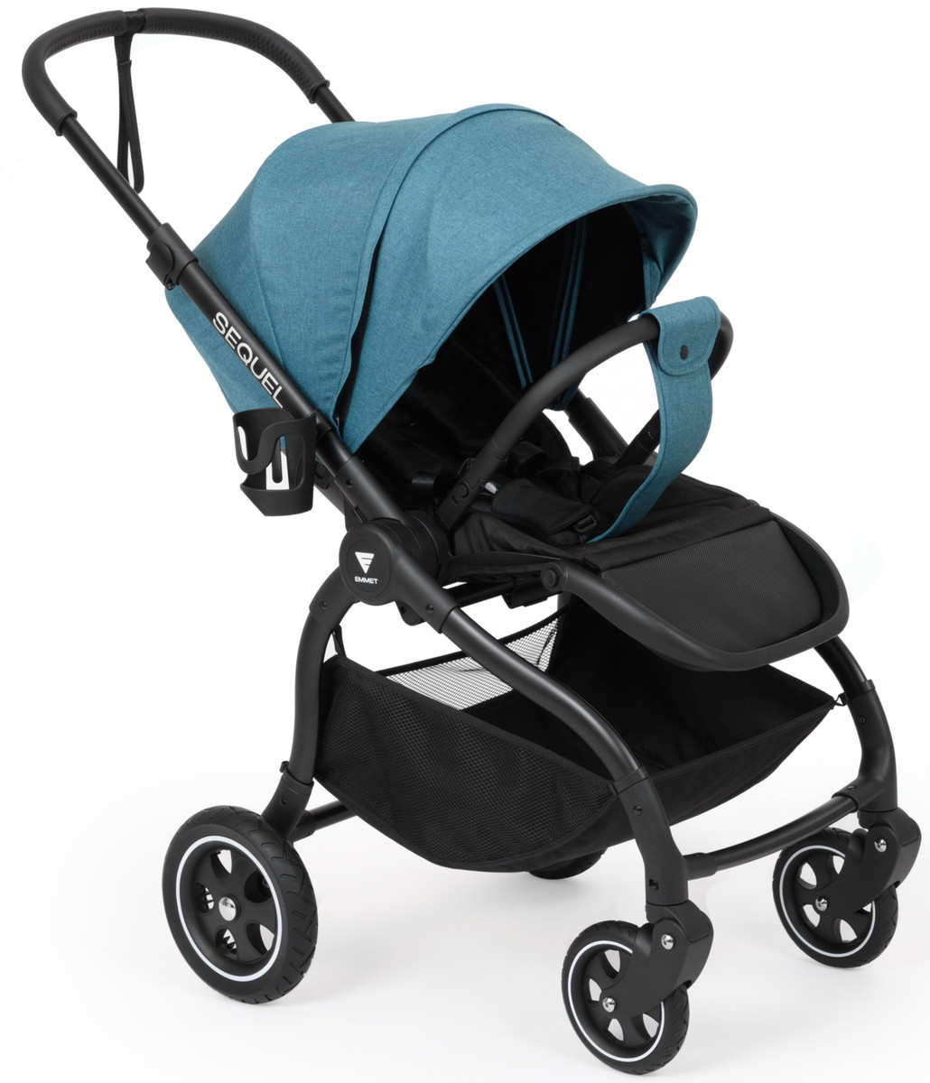 Детская прогулочная коляска Emmet Sequel SQL-02 Бирюзовый / (Turquoise)