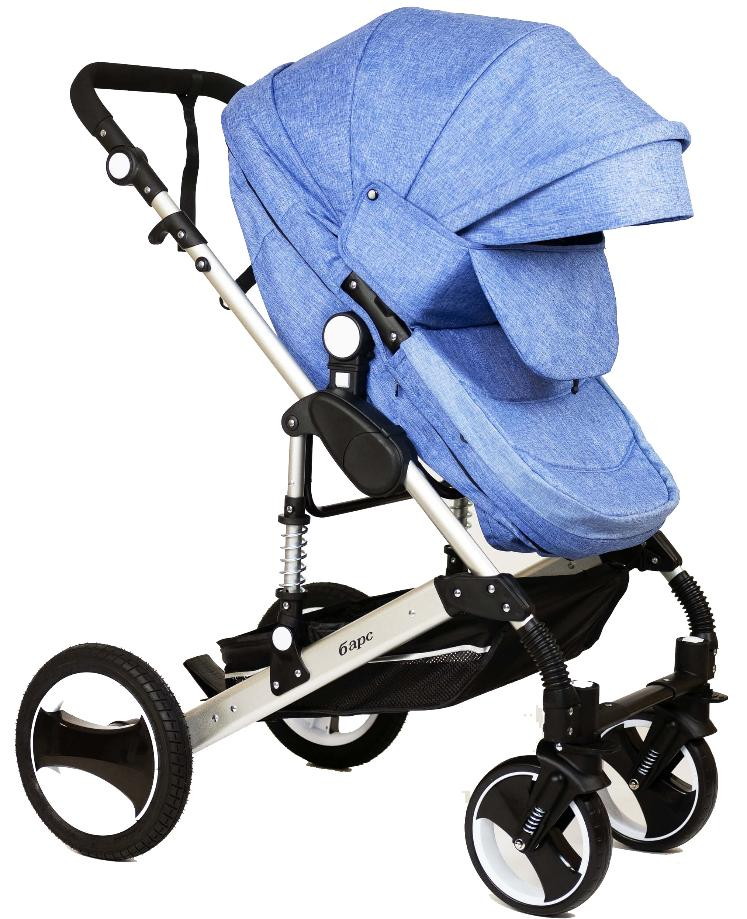 Детская коляска трансформер Барс 3102 Синий (Blue)