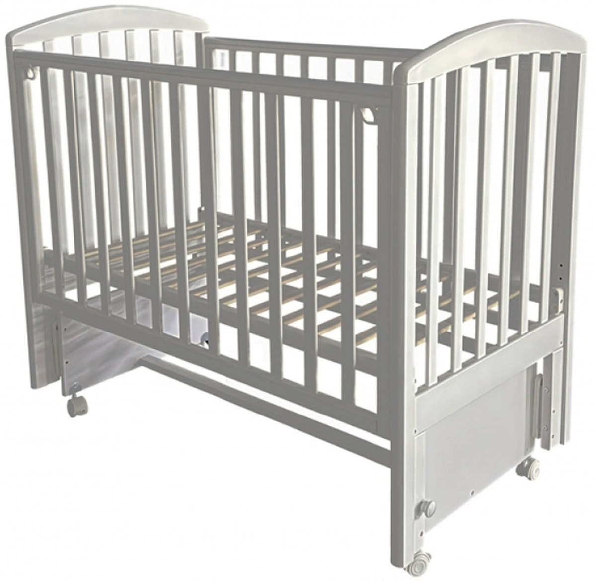 Детская кроватка Антел Alita 1 (универсальный маятник, колеса) лунная ночь