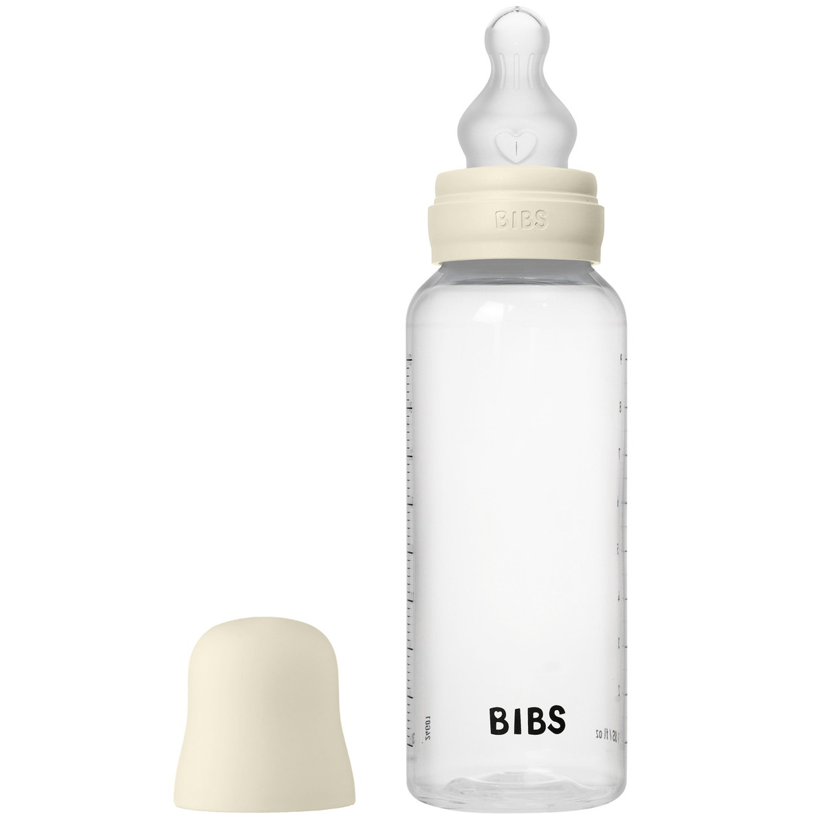 Бутылочка для кормления Bibs с силиконовой соской, средний поток, 270 мл 50171216 Ivory