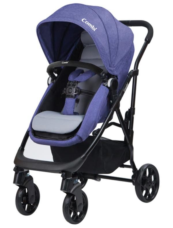 Детская коляска трансформер Combi I-thruller 4W (NB) синий