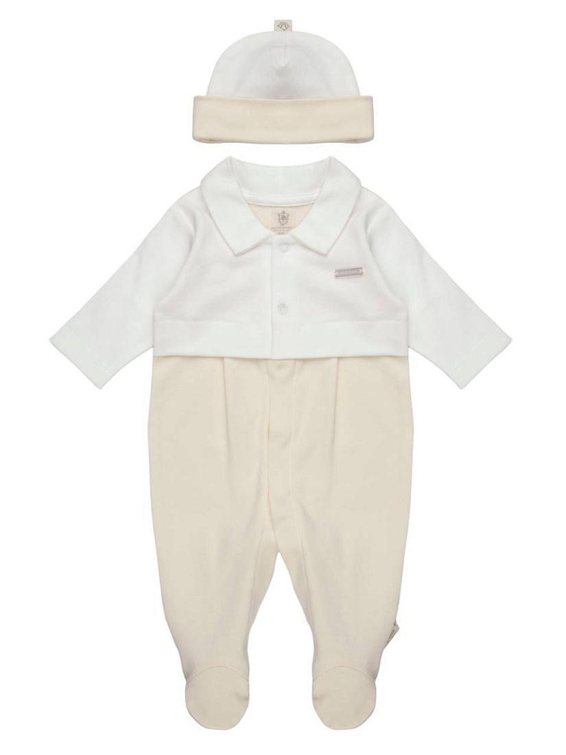 Комбинезон и шапочка НаследникЪ Выжанова Натуральный Кб1_Ш10-02009 ЧЗ 56