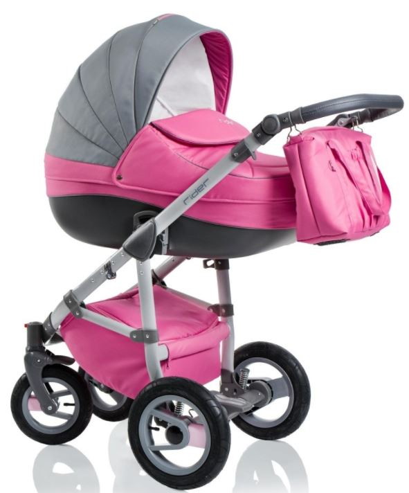Детская коляска Wiejar Rider 2 в 1 t 05 (розовый / серый)
