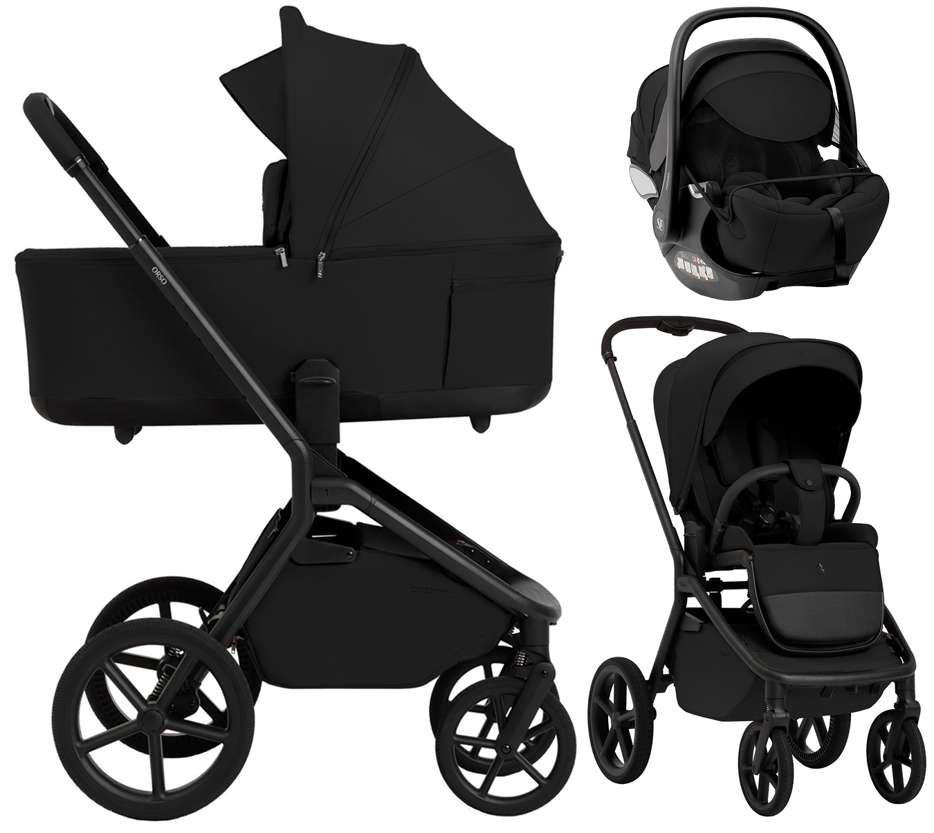 Коляска 3 в 1 Sweet Baby SBL Orso New + автокресло Premier Black New Black