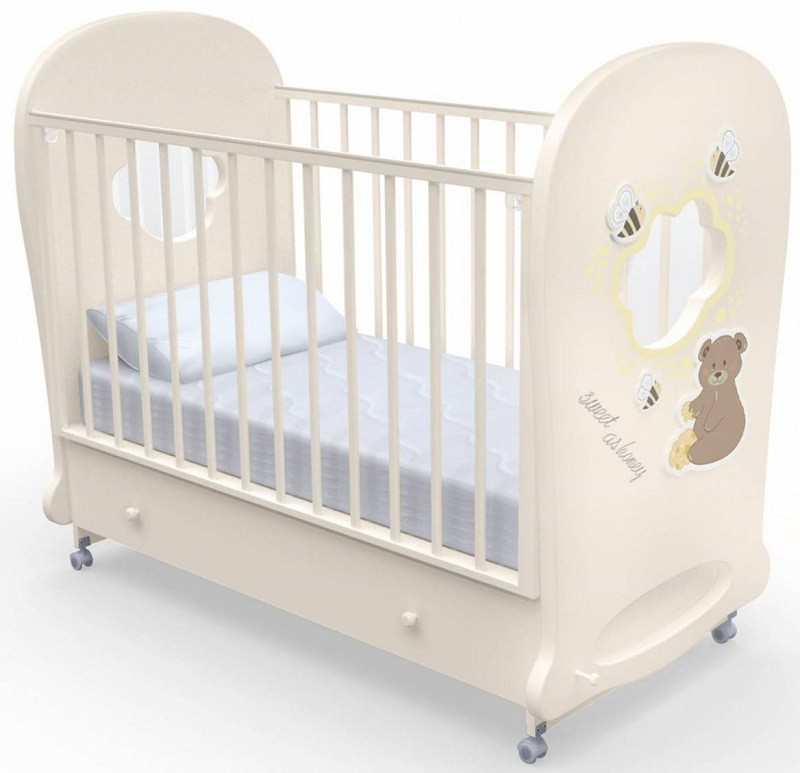 Детская кроватка Nuovita Stanzione Honey Bear swing Vaniglia/Ваниль
