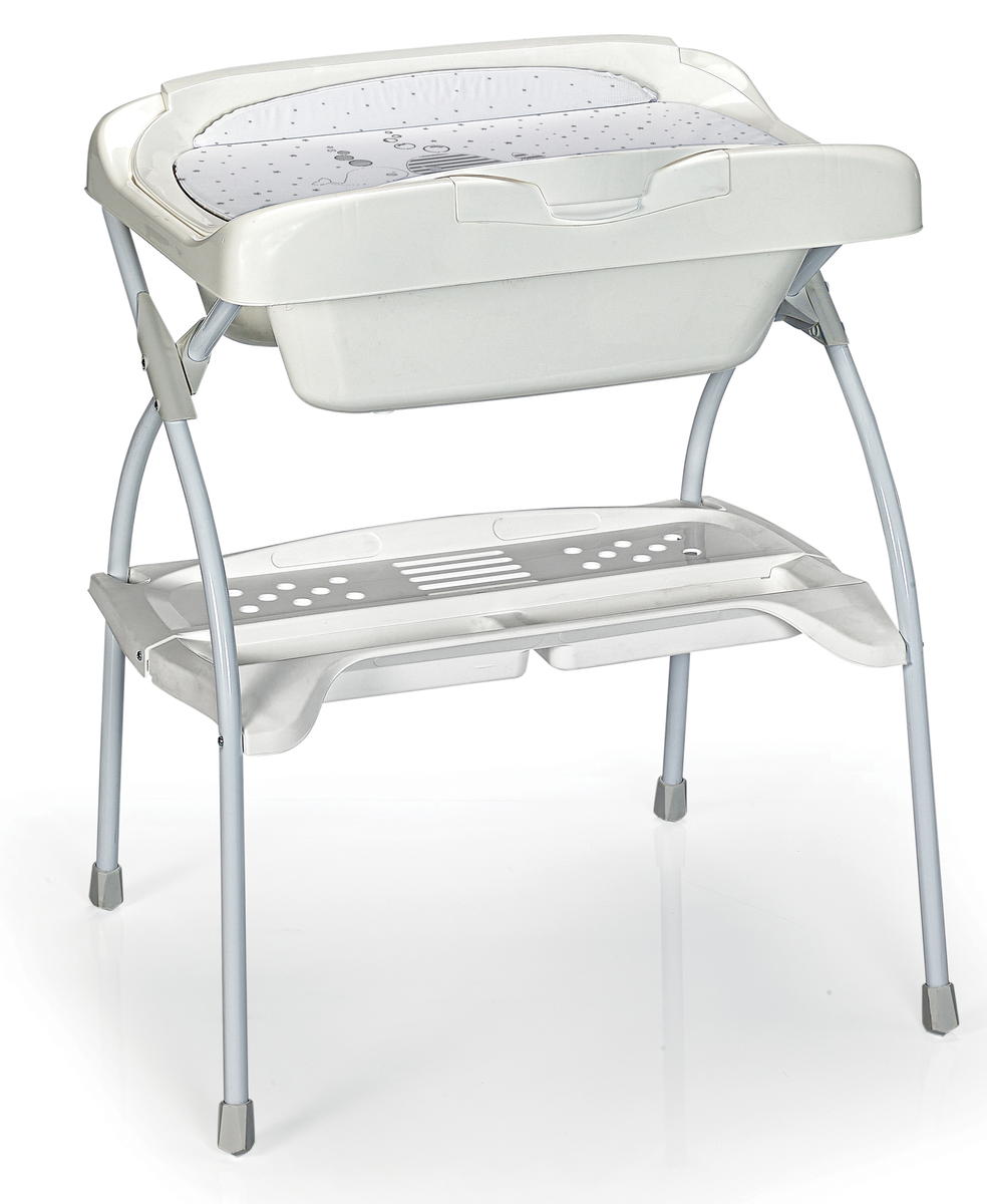 Пеленальный стол BabyLand by RAL-GOM Elios 2 в 1 белый Little Sea