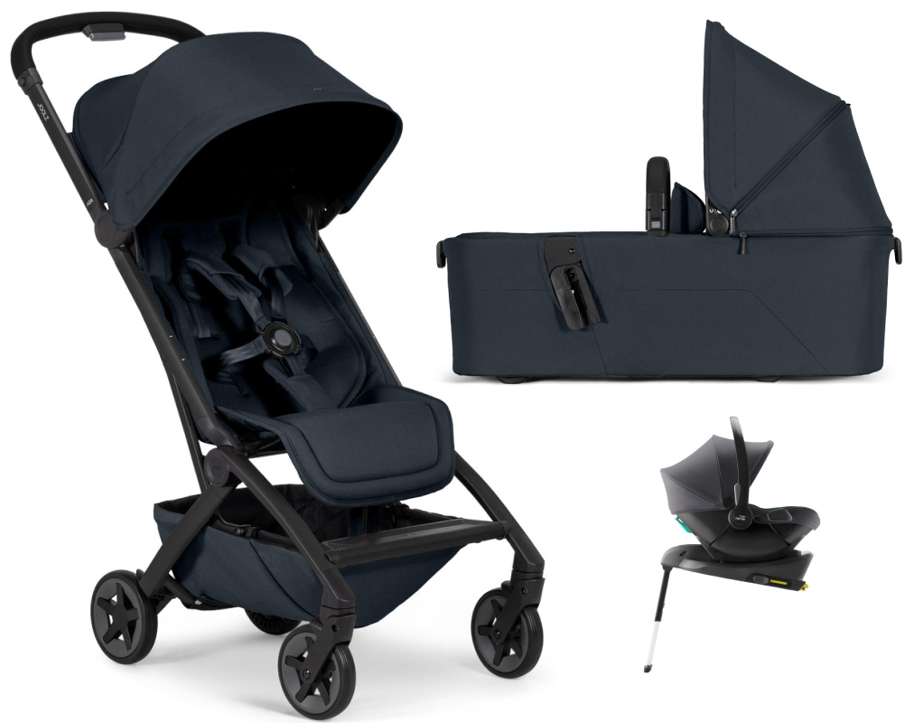 Коляска 2 в 1 Joolz Aer 2 и автокресло Baby-Safe Core Midnight Grey и база Baby-Safe Core Dark navy blue