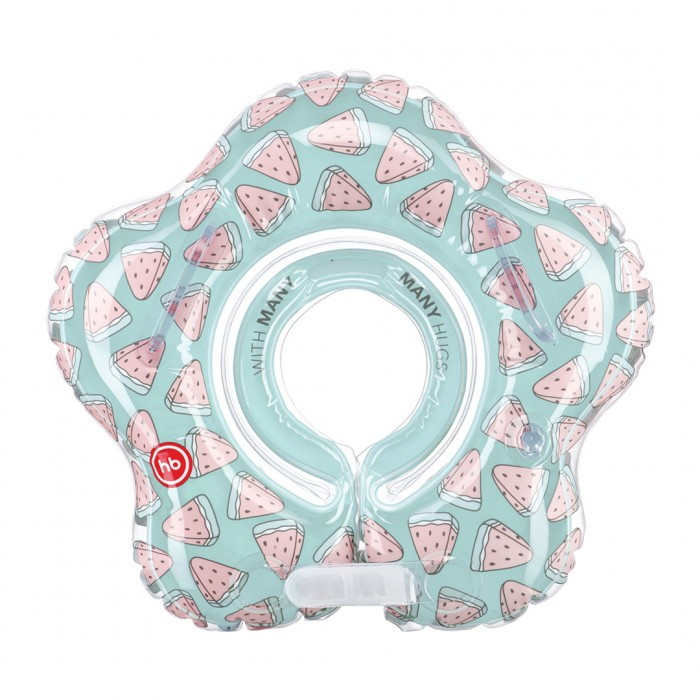 Круг для плавания Happy Baby Aquafun на шею, 121007 watermelon/арбуз