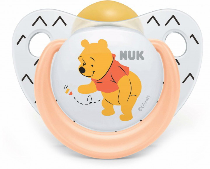 Соска-пустышка Nuk Trendline Disney Винни латексная размер 1 (0-6 мес)