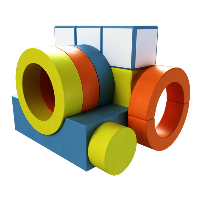 Детский мягкий игровой комплекс Romana Трактор ДМФ-МК-21.79.01