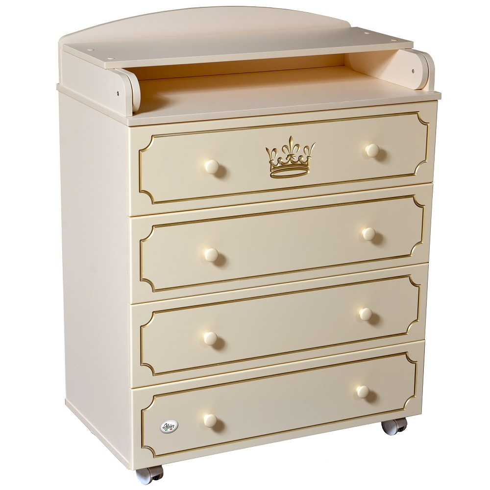 Детский пеленальный комод Oliver Fabio Lux Слоновая кость