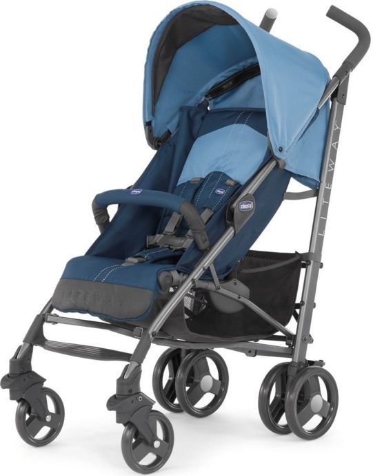Детская коляска трость Chicco Lite Way Top Stroller Blue