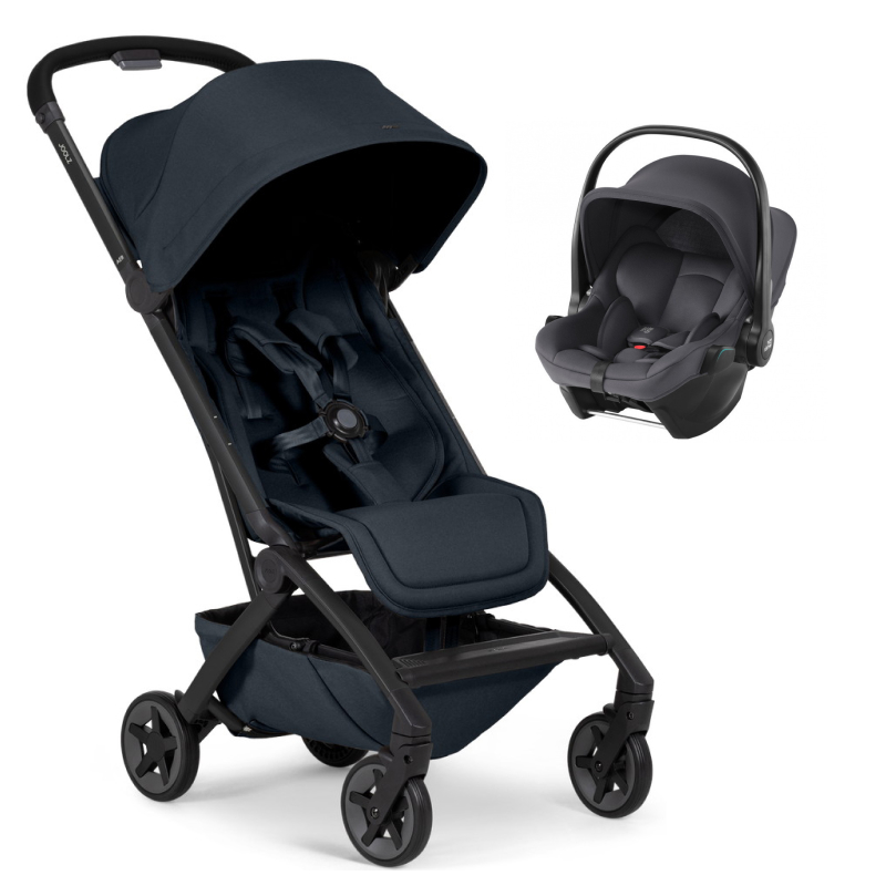 Прогулочная коляска Joolz Aer 2 и автокресло Baby-Safe Core Midnight Grey Dark navy blue
