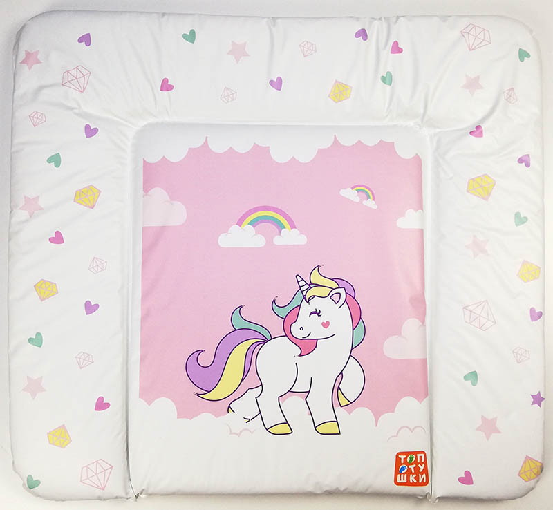 Пеленальный матрасик Топотушки Единорог 80х71 см