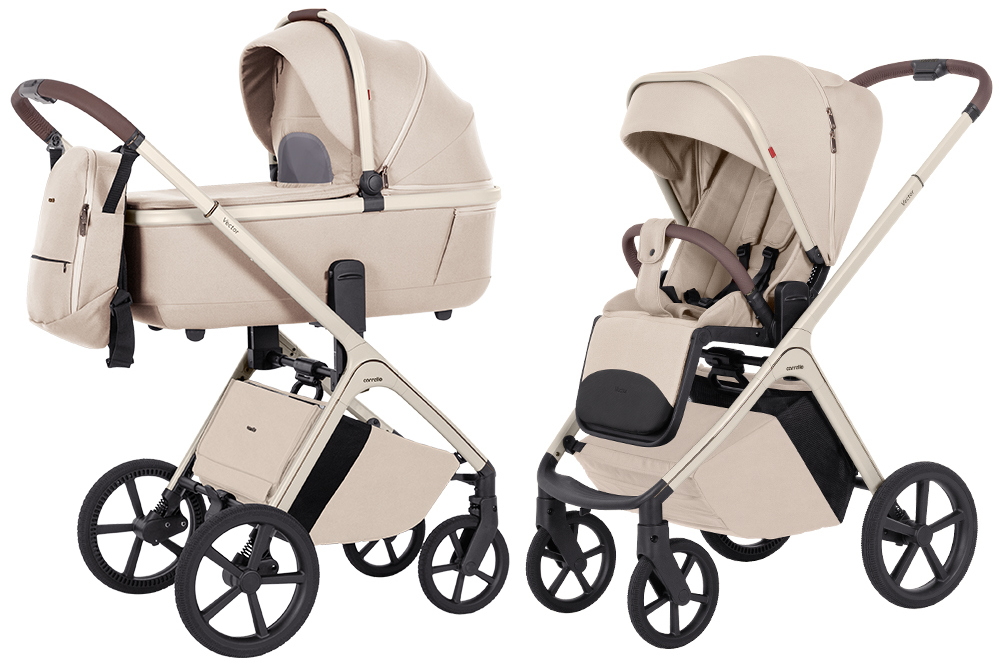 Коляска 2 в 1 Carrello Vector CRL-6550 Seashell Beige
