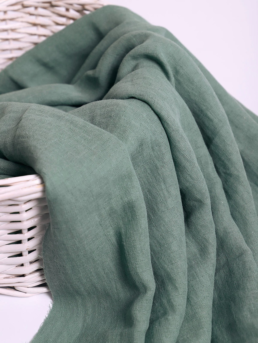 Пеленка муслиновая Папитто зеленая 100х105 см в уп 1 шт