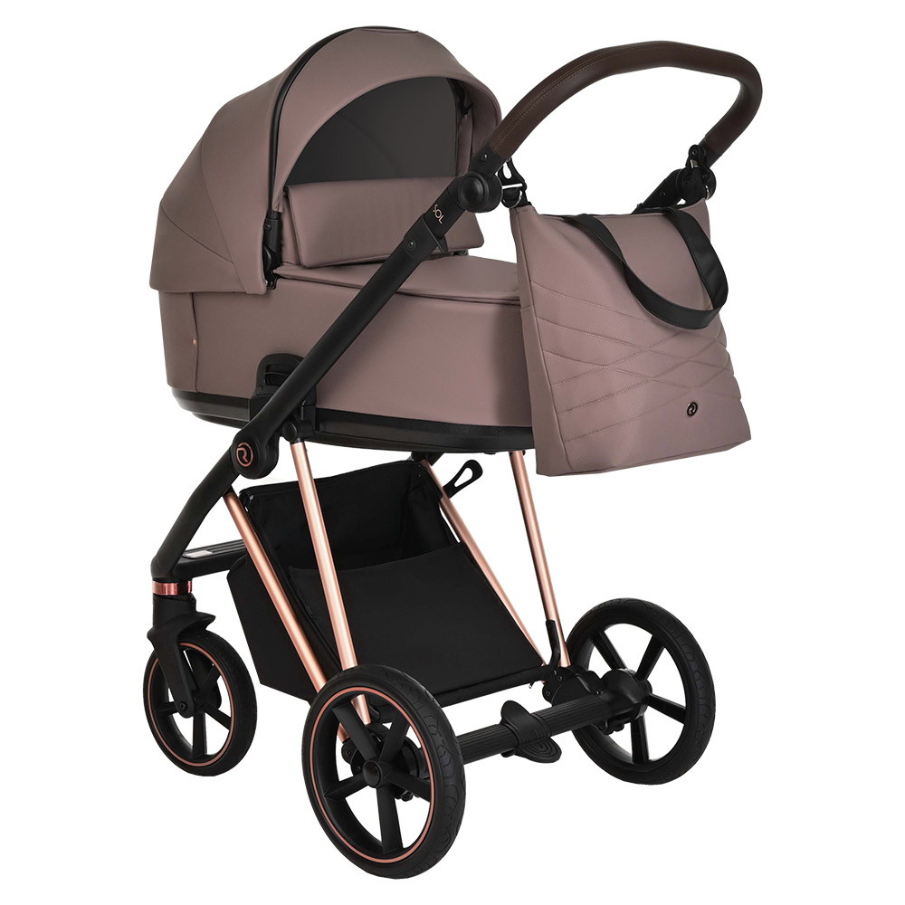 Детская коляска Roan Sol Luxury 2 в 1 RSL/4043 Cocoa/Rose Gold