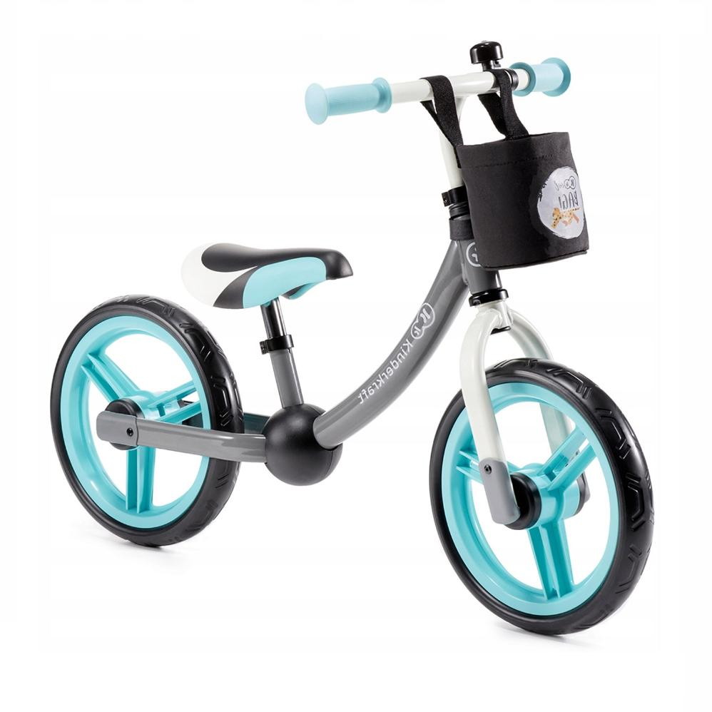 Детский беговел Kinderkraft Balance bike 2way next с аксессуарами Turquoise