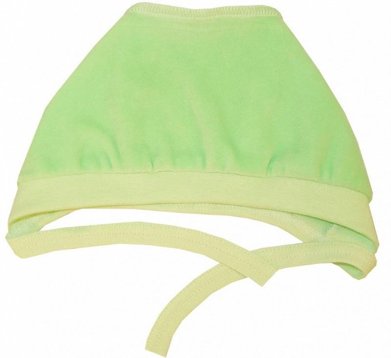 Чепчик Папитто велюр однотонный И53-123 салатовый 40