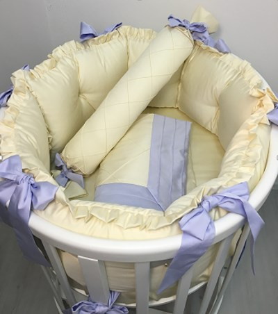 Комплект для овальной кроватки Ellipsebed Marele Лавандовое настроение 18 пр. 460210