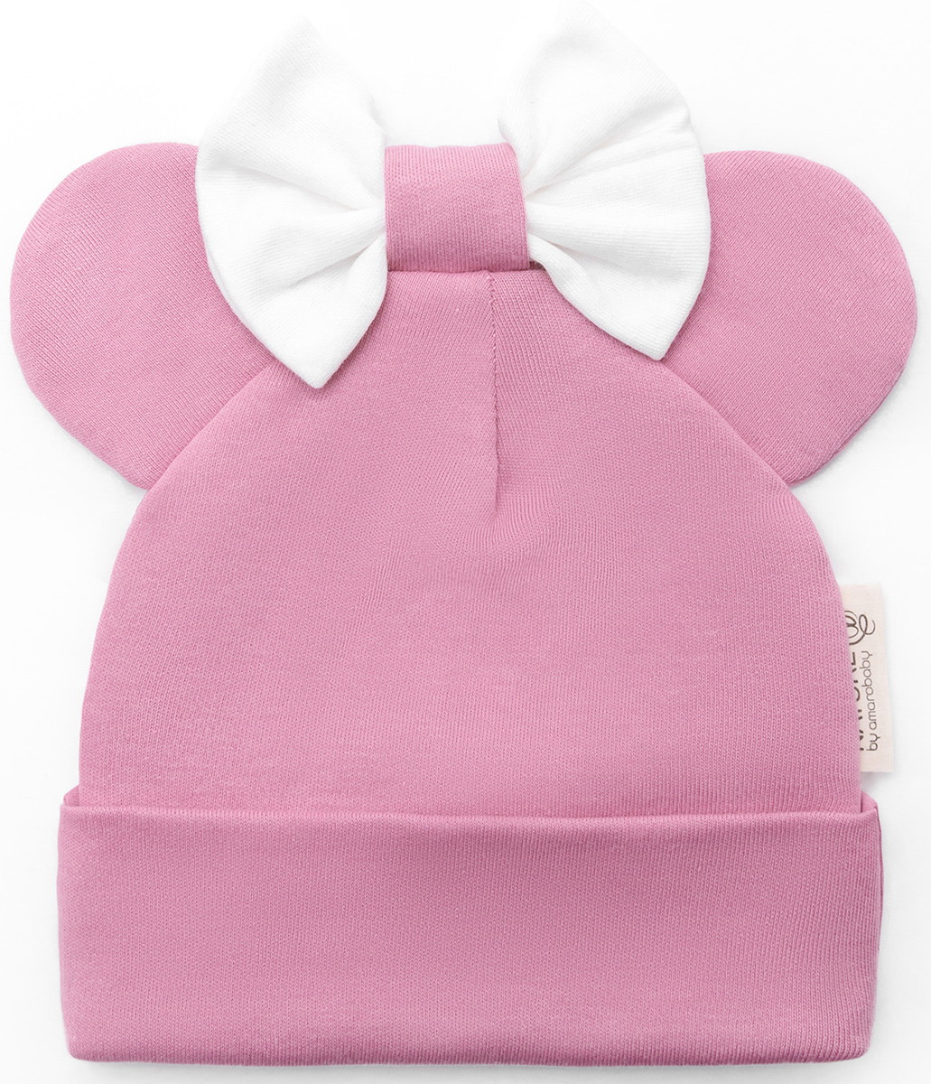 Чепчик (шапочка) AmaroBaby Nature essence mini ЧЗ розовый 46