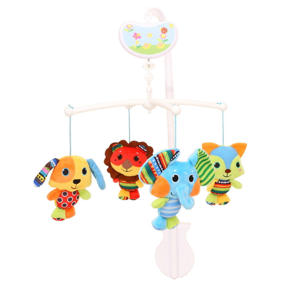 Музыкальный мобиль Biba Toys Слоненок Харло и друзья 33x33x62 см BB235