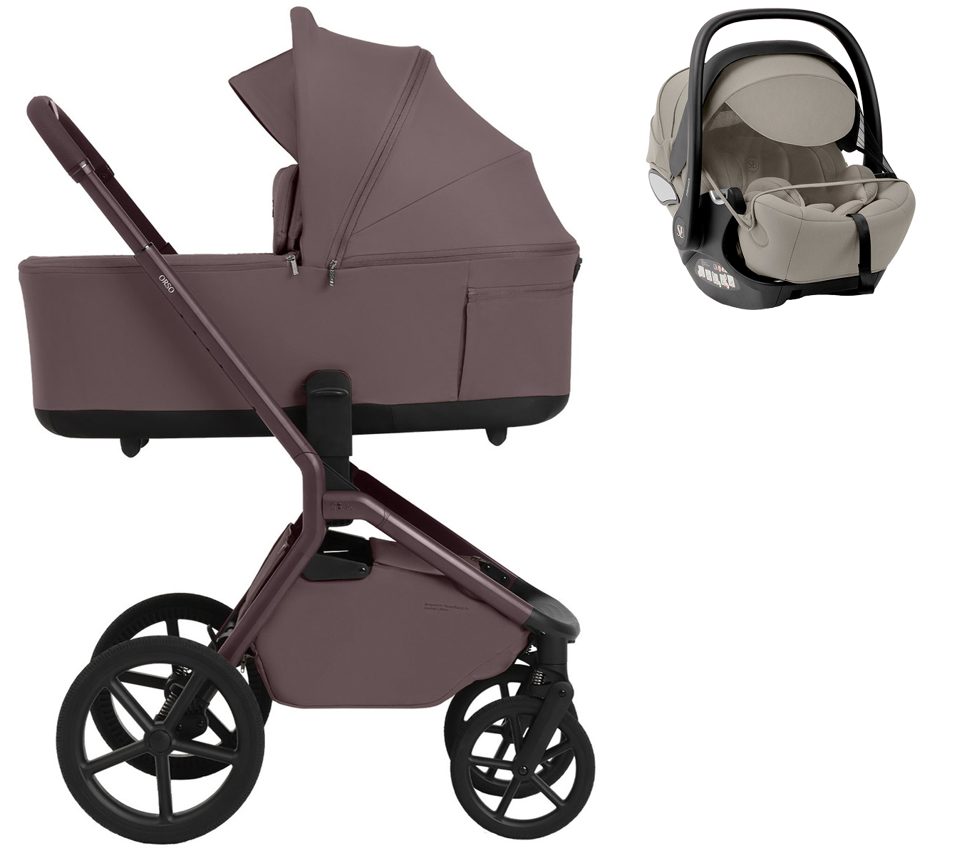 Коляска 3 в 1 Sweet Baby SBL Orso New + автокресло Premier Begie Mokka