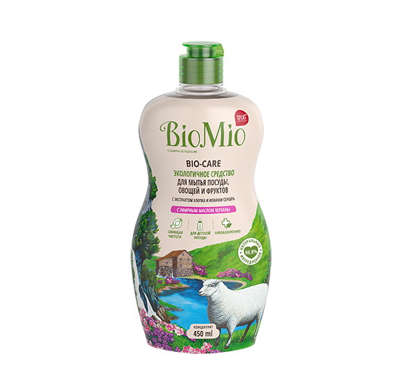 Средство для мытья посуды BioMio BIO-Care вербена 450 мл.