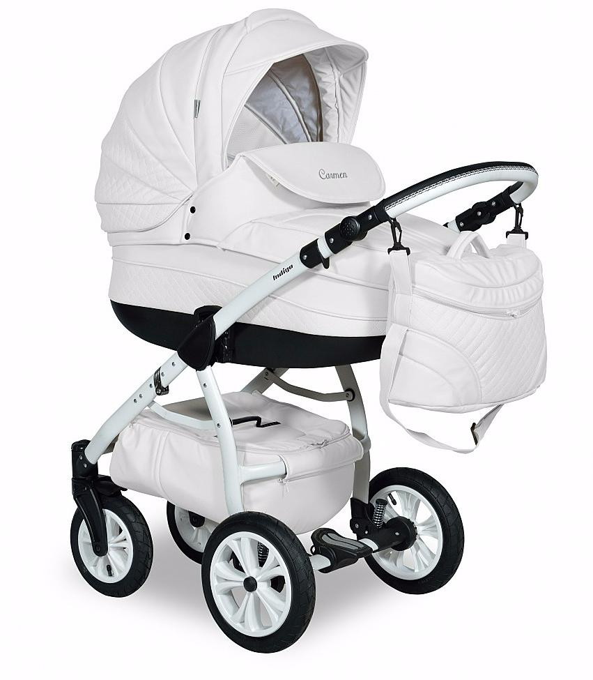 Детская коляска Indigo Carmen S F Classic 3 в 1 Sc30 (белый)