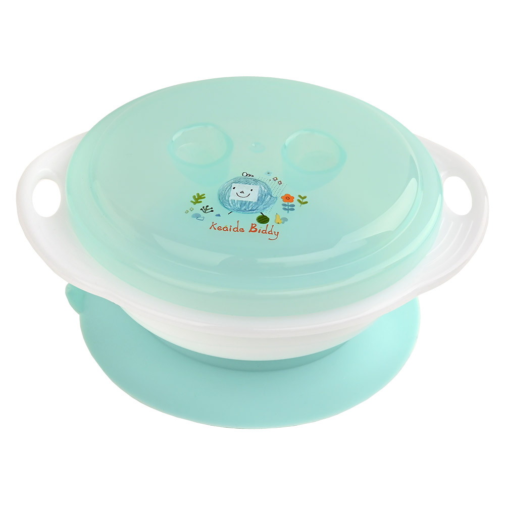 Тарелка детская Pituso на присоске с крышкой 270 мл Mint (Мятный)