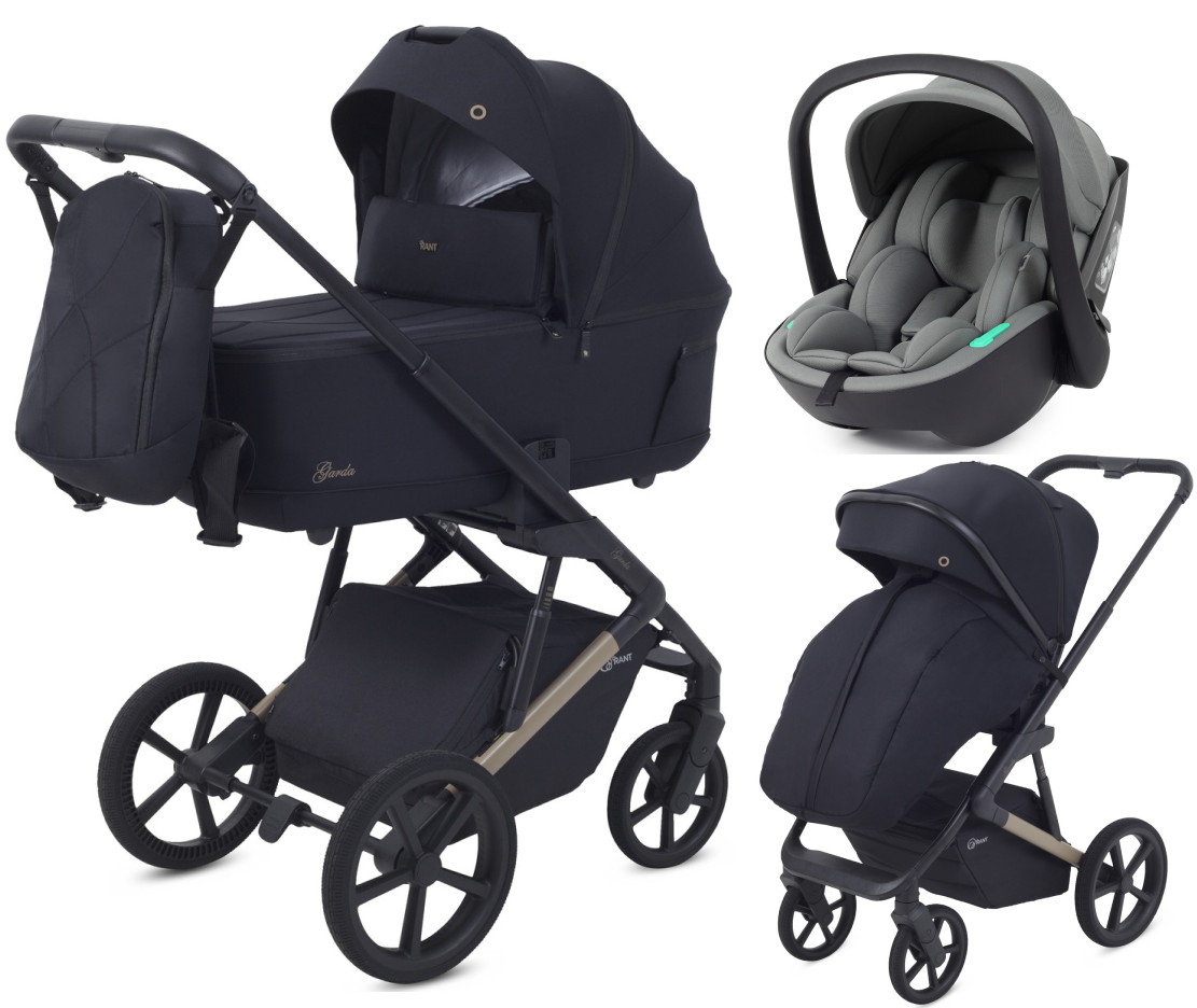 Детская коляска Rant Garda 3 в 1 с автокреслом Miro Olive Black