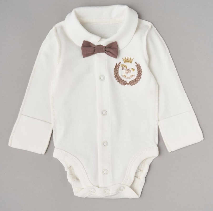 Боди Little Star Герб Лошадка интерлок 2372 крем 62