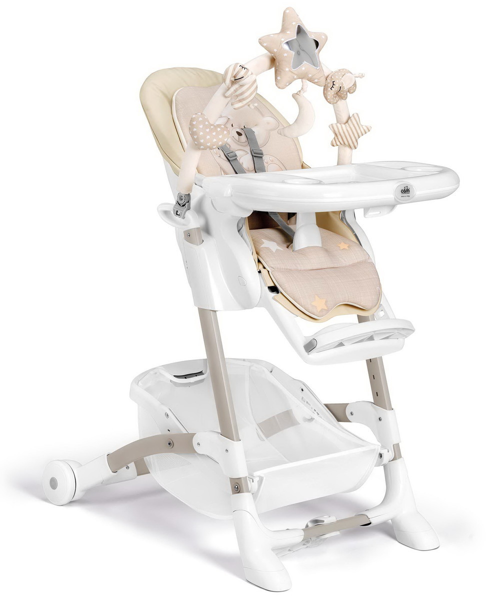 Стульчик для кормления CAM Istante 260 бежевый с мишкой и луной