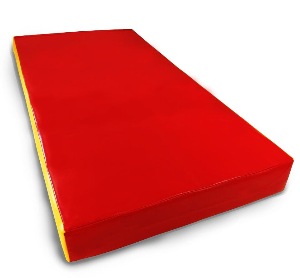 Мат КМС № 1 (100 х 50 х 10) красно/жёлтый