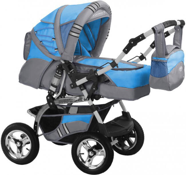 Детская коляска ARO Team Hugo PC 178 серый+голубой