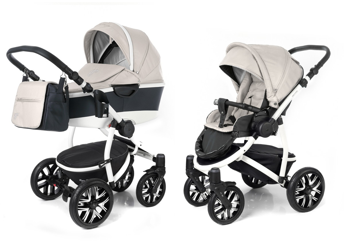 Детская коляска Esspero Discovery Alu (шасси White) 2 в 1 Beige