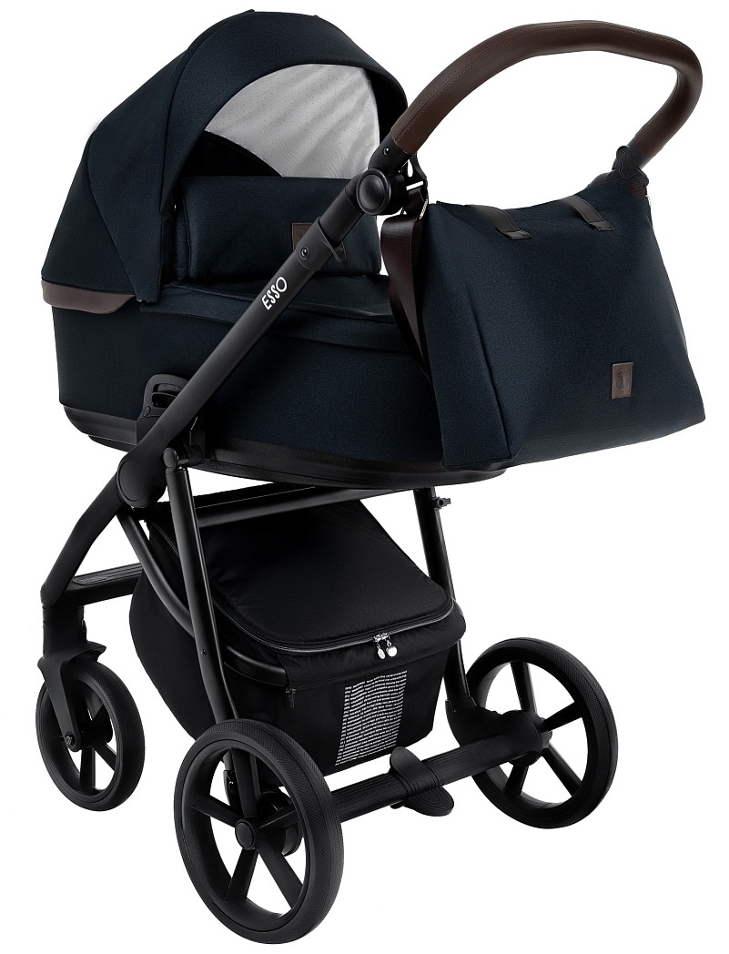 Детская коляска Roan Esso 2025 2 в 1 ESS111/1 Caviar/Black