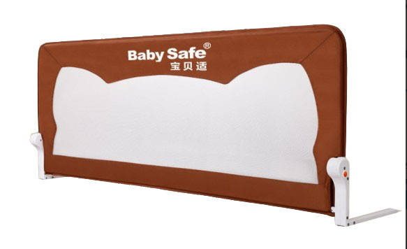 Барьер для кровати BabySafe Ушки 150х42 коричневый