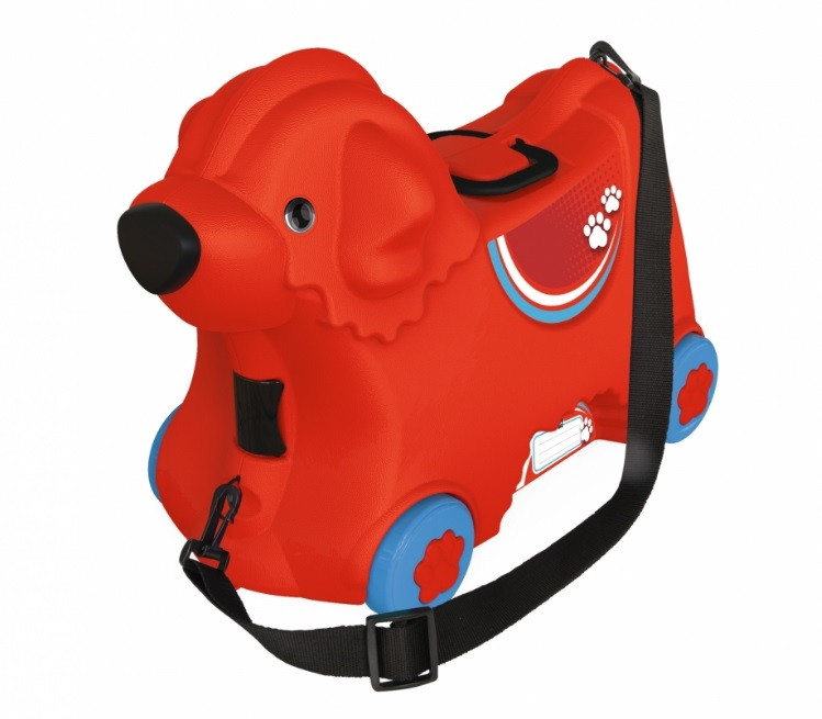 Детский чемодан Big на колесиках красный 55350