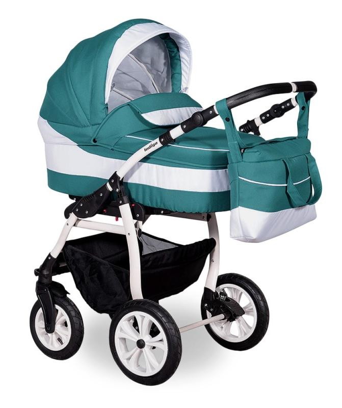 Детская коляска Indigo Sydney 2 в 1 Sy24 морская волна+белый