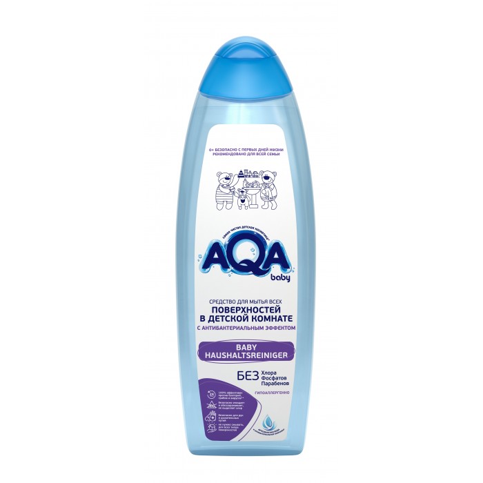 Средство AQA baby для мытья всех поверхностей в детской комнате с антибакт. эффектом 500 мл