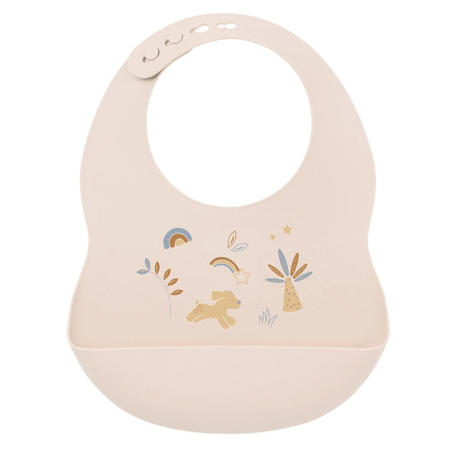 Фартук - нагрудник Nattou силиконовый beige Собачка 876391