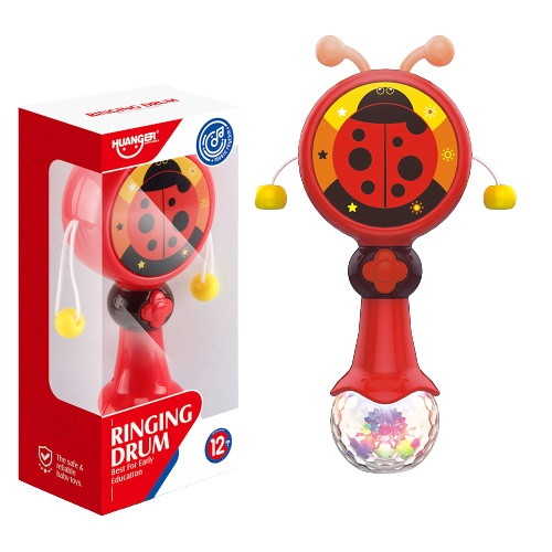 Игрушка погремушка Huanger Божья коровка