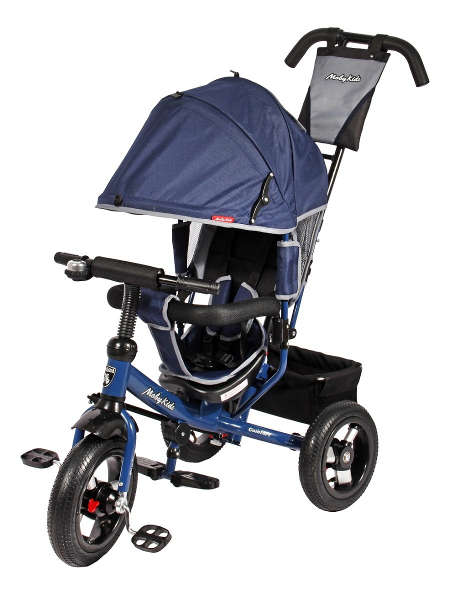 Детский велосипед Moby Kids 3 кол. Comfort 12x10 AIR 641054 синий